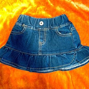 She baby jean skirt